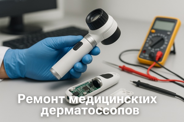 Ремонт медицинских дерматоскопов: особенности конструкции, типовые неисправности и методы восстановления